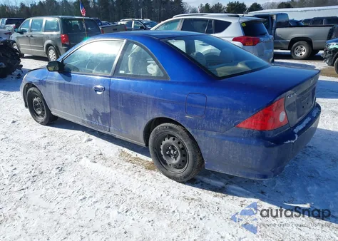 2004 Honda Civic Lx z USA, uszkodzony, nr VIN 1HGEM22544L066765